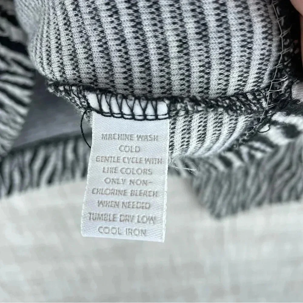 Charter Club Womens Size L button up jacket zebra print 1922